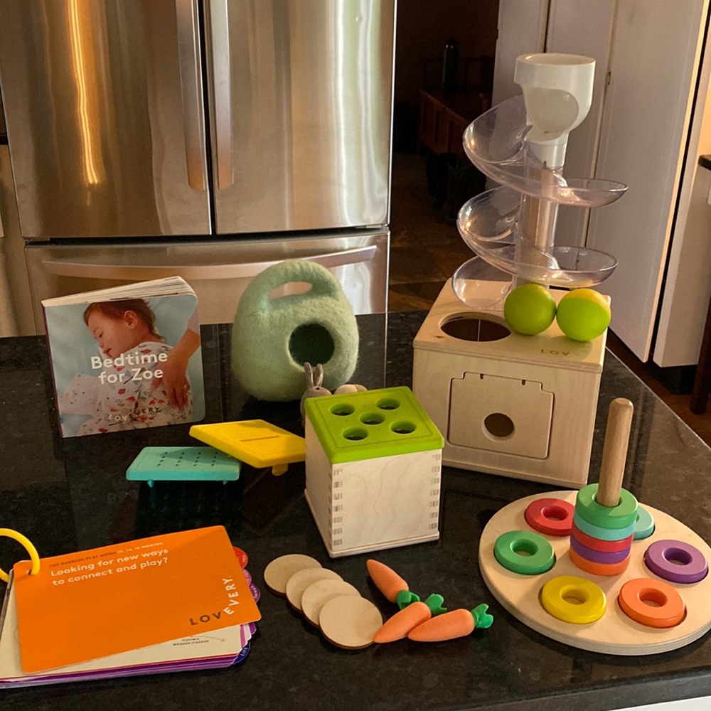 The Babbler 13, 14, 15 m Lovevery Set. 95% complete